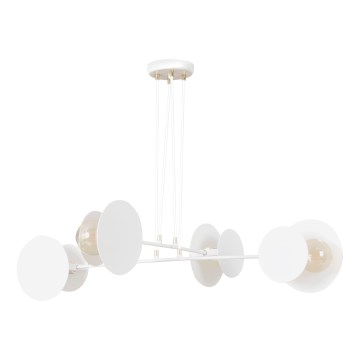 Candeeiro suspenso IDEA 4xE27/15W/230V branco