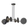 Candeeiro suspenso IDEA 4xE27/15W/230V preto