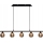 Candeeiro suspenso IMAGINE 5xG9/40W/230V preto/fumado