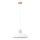 Candeeiro suspenso INDY 1xE27/15W/230V diâmetro 38 cm branco
