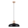 Candeeiro suspenso INDY 1xE27/15W/230V diâmetro 38 cm preto