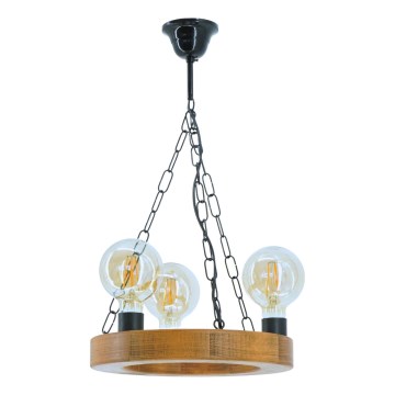 Candeeiro suspenso IOS 3xE27/60W/230V diâmetro 30 cm faia - FSC certificado