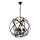 Candeeiro suspenso IRONBALL 6xE27/40W/230V preto