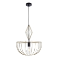 Candeeiro suspenso JASMINA 1xE27/20W/230V diâmetro 40 cm dourado