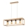 Candeeiro suspenso KAGO 4xE27/60W/230V carvalho mate
