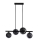 Candeeiro suspenso KAMA 4xG9/28W/230V preto/fumado preto