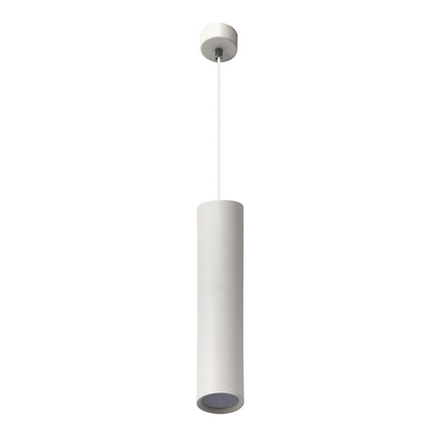 Candeeiro suspenso KARADON 1xGU10/30W/230V 17 cm branco