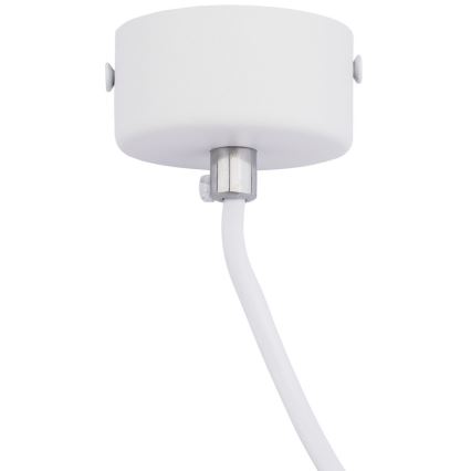 Candeeiro suspenso KARADON 1xGU10/30W/230V 17 cm branco