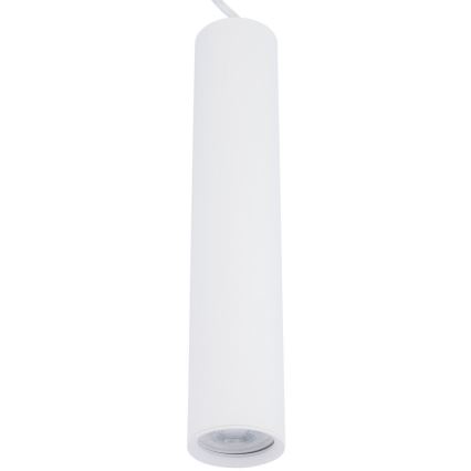 Candeeiro suspenso KARADON 1xGU10/30W/230V 17 cm branco