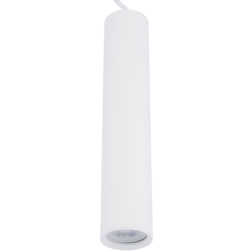 Candeeiro suspenso KARADON 1xGU10/30W/230V 17 cm branco