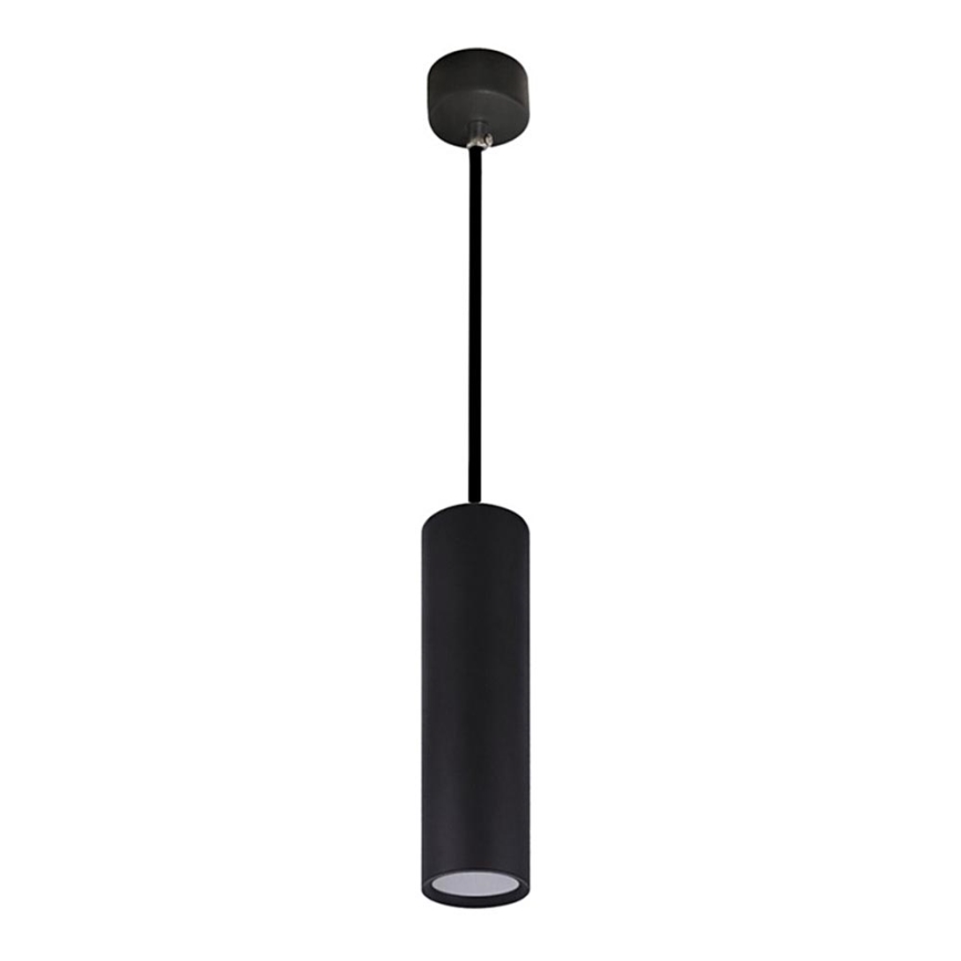 Candeeiro suspenso KARADON 1xGU10/30W/230V 17 cm preto