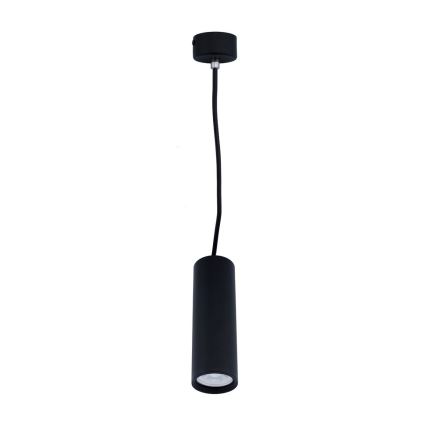Candeeiro suspenso KARADON 1xGU10/30W/230V 17 cm preto