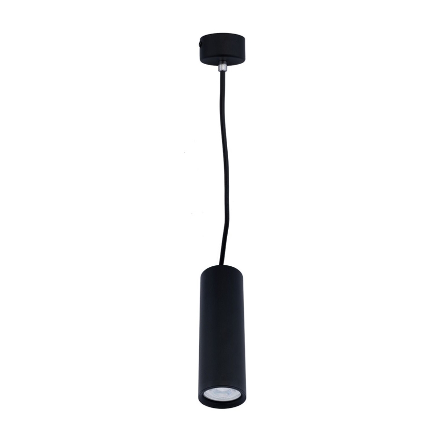 Candeeiro suspenso KARADON 1xGU10/30W/230V 17 cm preto
