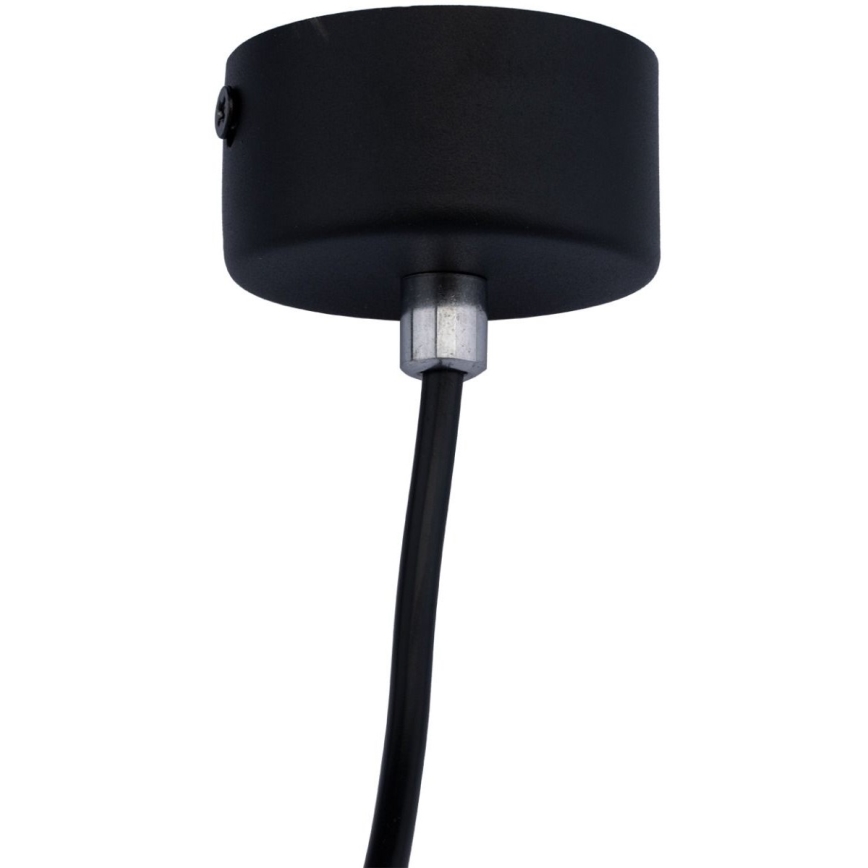 Candeeiro suspenso KARADON 1xGU10/30W/230V 17 cm preto