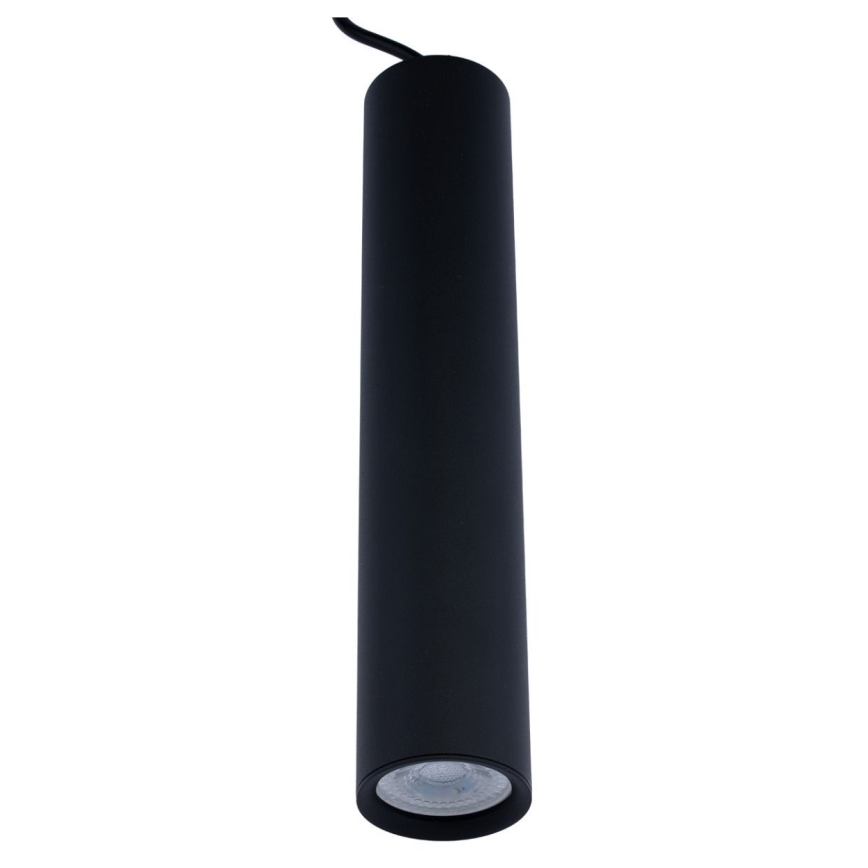 Candeeiro suspenso KARADON 1xGU10/30W/230V 29 cm preto