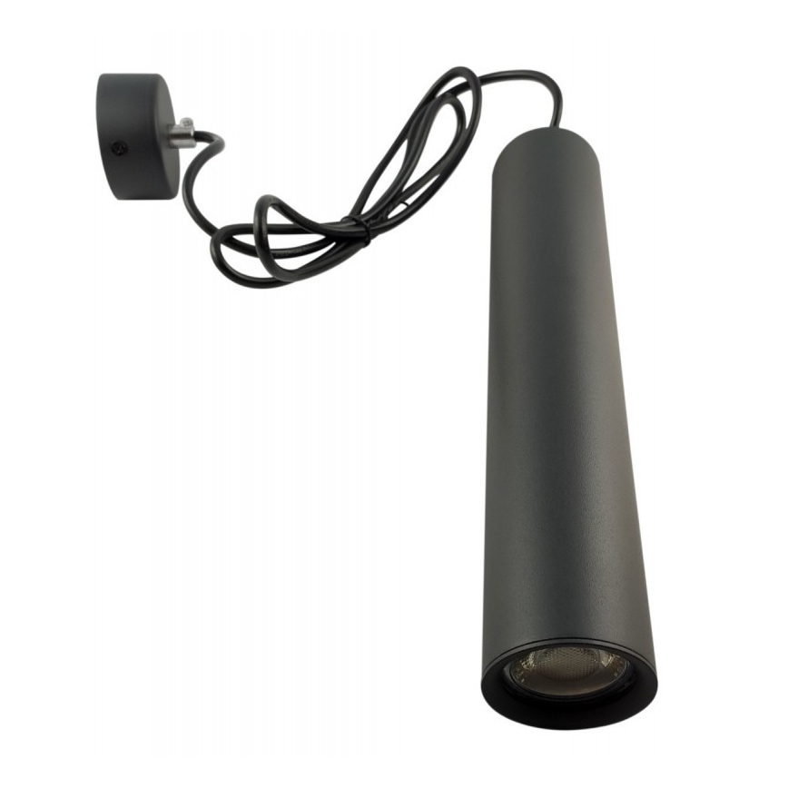 Candeeiro suspenso KARADON 1xGU10/30W/230V 29 cm preto