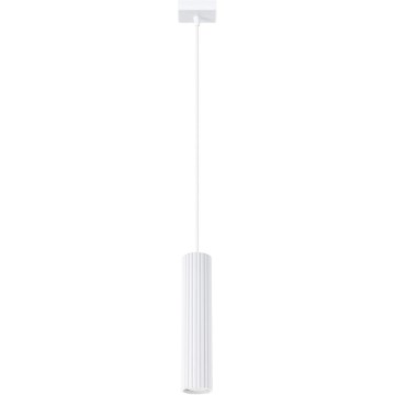 Candeeiro suspenso KARBON 1xGU10/10W/230V branco