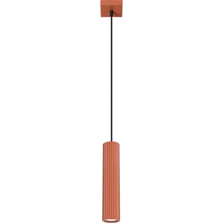 Candeeiro suspenso KARBON 1xGU10/10W/230V vermelho