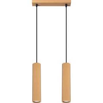 Candeeiro suspenso KARBON 2xGU10/10W/230V dourado
