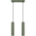 Candeeiro suspenso KARBON 2xGU10/10W/230V verde