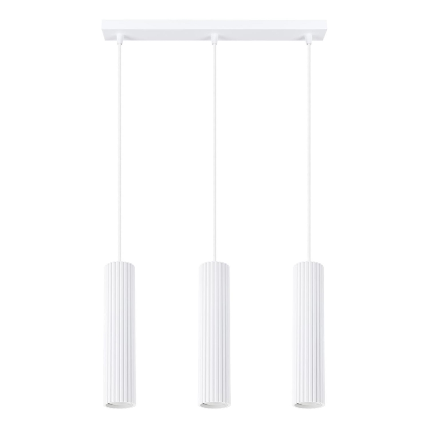 Candeeiro suspenso KARBON 3xGU10/10W/230V branco