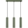 Candeeiro suspenso KARBON 3xGU10/10W/230V verde