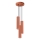 Candeeiro suspenso KARBON 3xGU10/10W/230V vermelho