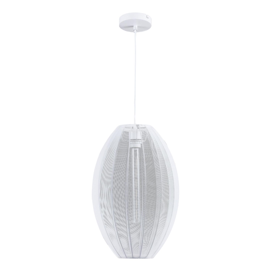 Candeeiro suspenso KAREI 1xE27/20W/230V diâmetro 30 cm branco