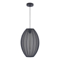 Candeeiro suspenso KAREI 1xE27/20W/230V diâmetro 30 cm preto