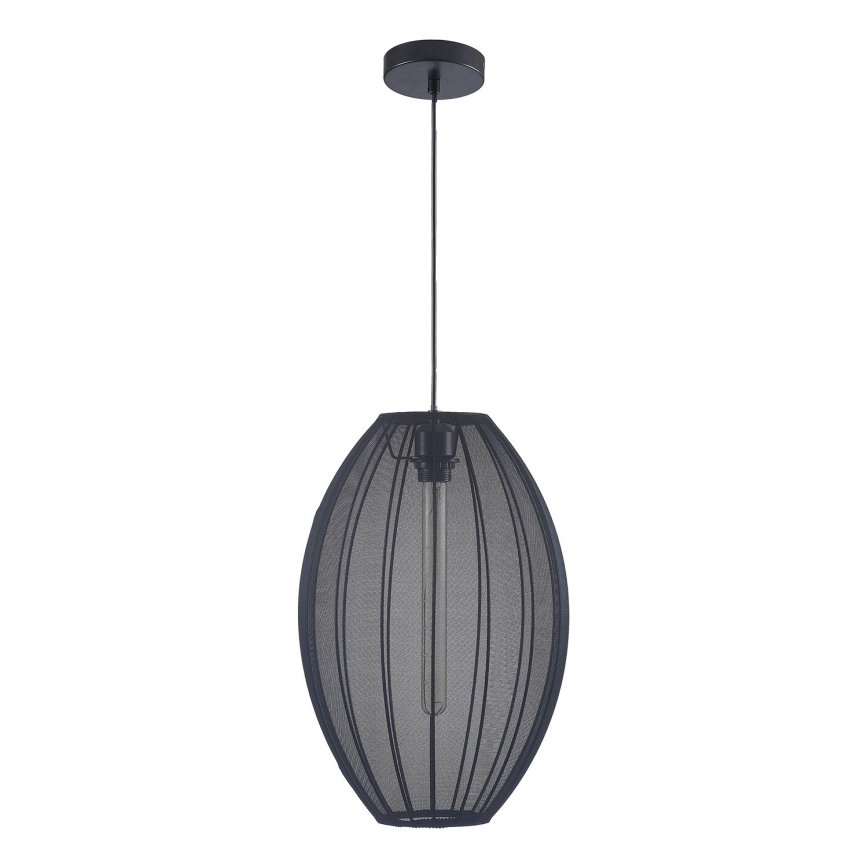 Candeeiro suspenso KAREI 1xE27/20W/230V diâmetro 30 cm preto