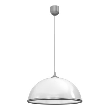 Candeeiro suspenso KITCHEN 1xE27/15W/230V branco/cromado brilhante
