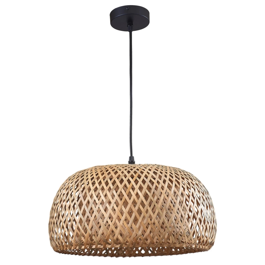 Candeeiro suspenso KORFU 1xE27/20W/230V diâmetro 38 cm bambu