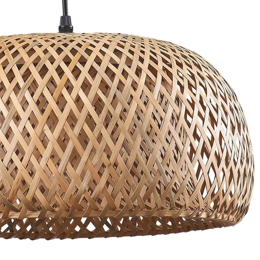 Candeeiro suspenso KORFU 1xE27/20W/230V diâmetro 38 cm bambu