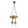 Candeeiro suspenso KOS 2xE27/60W/230V faia - FSC certificado