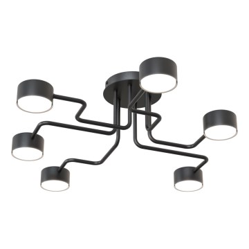 Candeeiro suspenso KURAGE 6xGX53/12W/230V preto