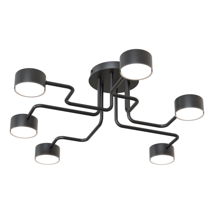 Candeeiro suspenso KURAGE 6xGX53/12W/230V preto