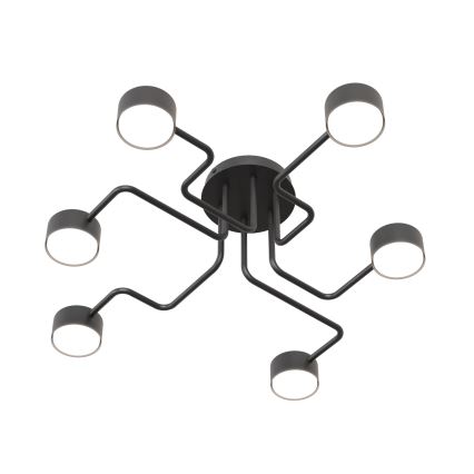 Candeeiro suspenso KURAGE 6xGX53/12W/230V preto