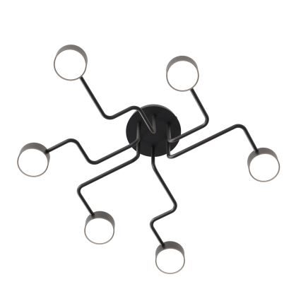 Candeeiro suspenso KURAGE 6xGX53/12W/230V preto