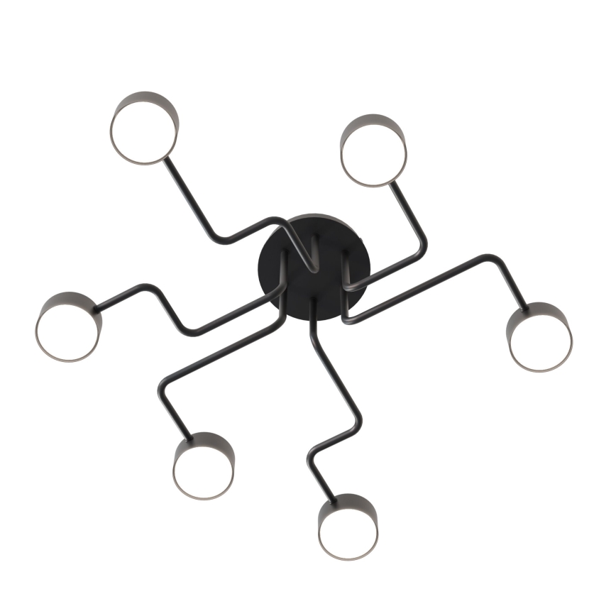 Candeeiro suspenso KURAGE 6xGX53/12W/230V preto