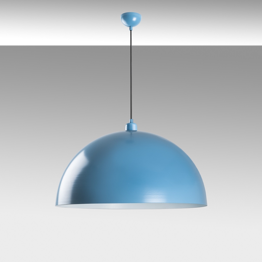 Candeeiro suspenso KURE 1xE27/40W/230V azul