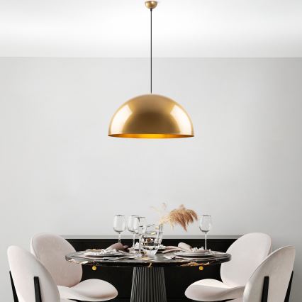 Candeeiro suspenso KURE 1xE27/40W/230V dourado