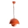 Candeeiro suspenso KURE 1xE27/40W/230V laranja