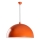 Candeeiro suspenso KURE 1xE27/40W/230V laranja