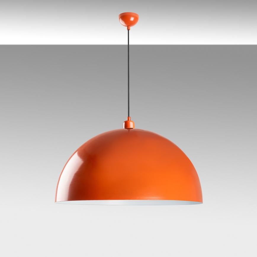 Candeeiro suspenso KURE 1xE27/40W/230V laranja