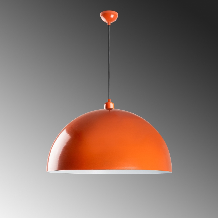 Candeeiro suspenso KURE 1xE27/40W/230V laranja