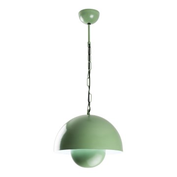 Candeeiro suspenso KURE 1xE27/40W/230V verde
