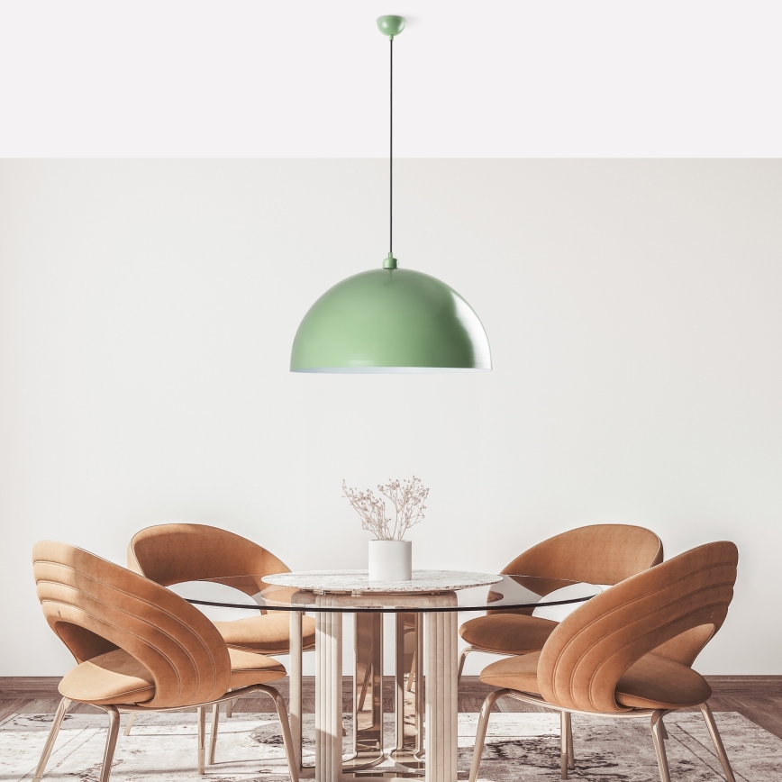 Candeeiro suspenso KURE 1xE27/40W/230V verde