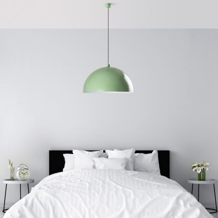 Candeeiro suspenso KURE 1xE27/40W/230V verde