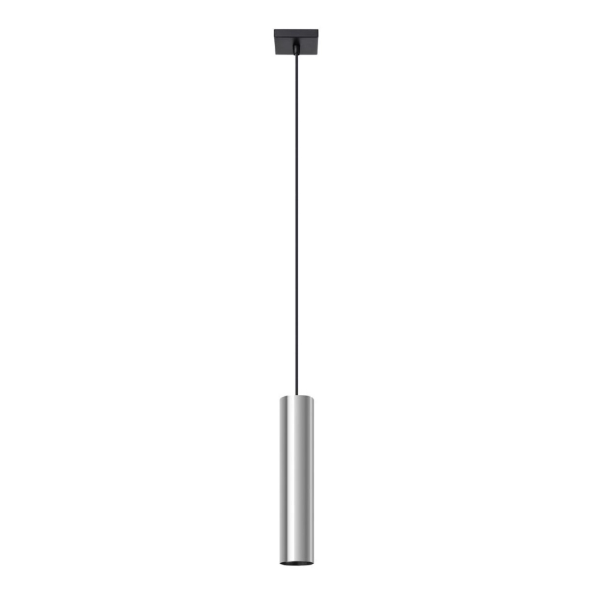 Candeeiro suspenso LAGOS 1xGU10/10W/230V cromado brilhante