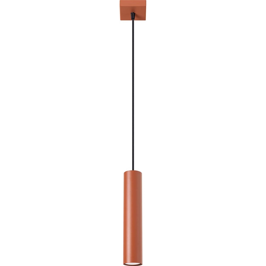 Candeeiro suspenso LAGOS 1xGU10/10W/230V vermelho